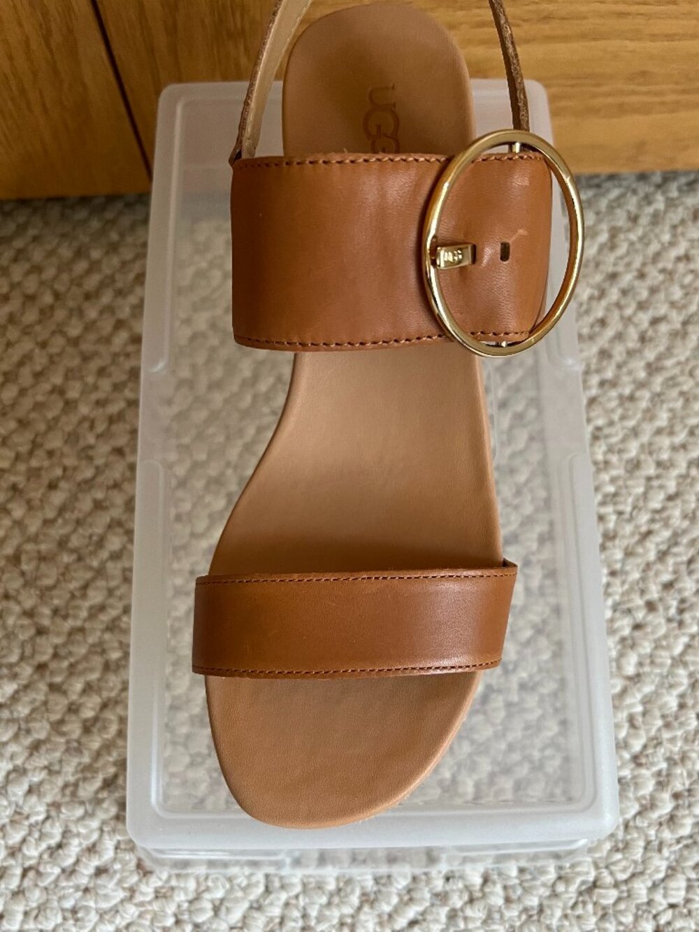 UGG -- Navee Espadrille Wedge Buckle Sandal -- Like New - Picture 2 of 15